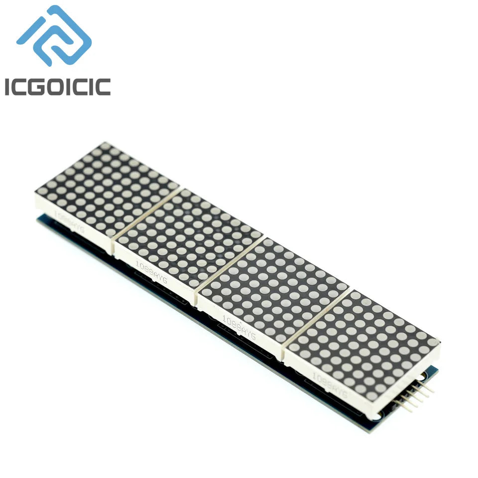 MAX7219 Dot Matrix Module For Arduino Microcontroller 4 In One Display with 5P Line 