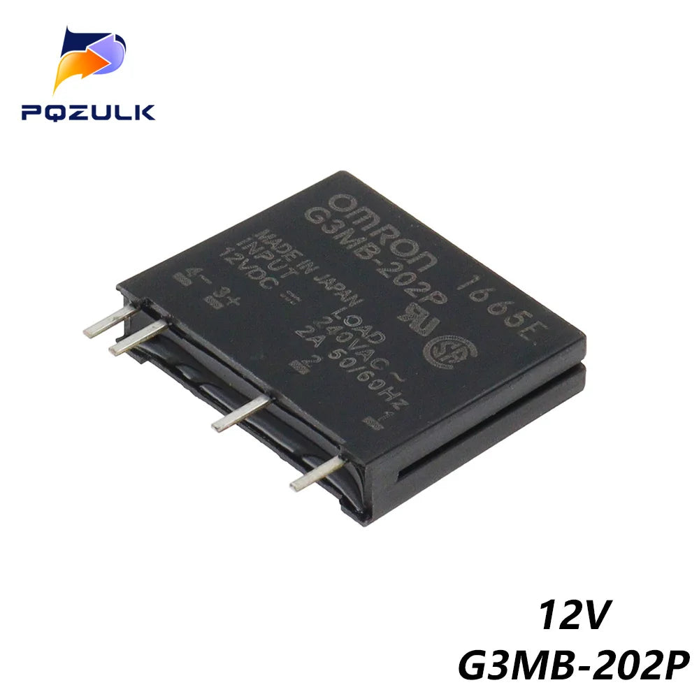5PCS Relay Module G3MB-202P G3MB 202P DC-AC PCB SSR In 5V 12V 24V DC Out 240V AC 2A Solid State Relay Module