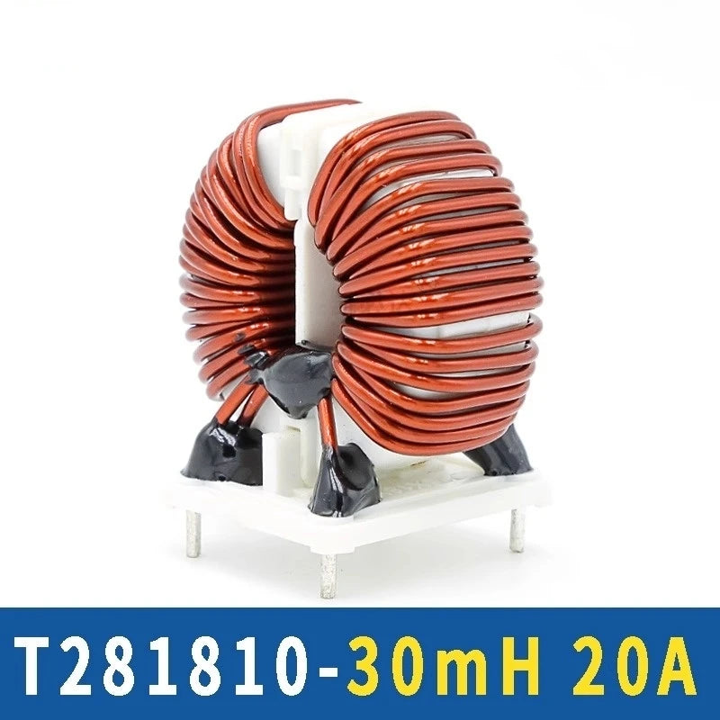 1PCS Amorphous Nanocrystalline Common Mode Inductor T281810-30mH20A High Current Magnetic Ring Filter Inductor Coil