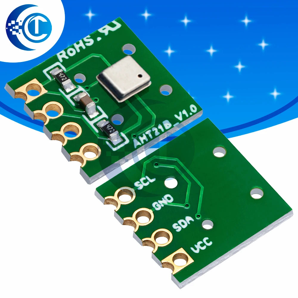 BAISHUN   AHT21 High Precision Digital Temperature and Humidity Sensor Measurement Module I2C Communication Replace SHT20 FOr Ar