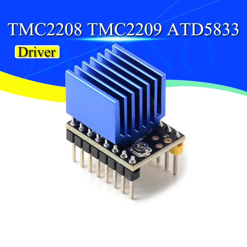 10Pcs TMC2208 TMC2209 V2.0 With Heat Sink Stepper Motor Driver StepStick 3d Printer Parts 2.5A 256 Subdivision Silent Printing