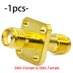 Connector SMA to SMA/ RP-SMA to SMA / RPSMA Male Plug & Female Jack Slide-on Straight RF Coax Adapter Connector