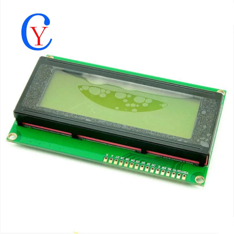 5V LCD Board 2004 20X4 Display Blue Yellow Screen LCD2004+I2C Board English Russian Cyrillic Font For 3D Printer IIC I2C Adpater