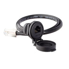 LR22 RJ45 Signal Connector 8P8C Ethernet IP65 Waterproof Retardant Terminal Network LAN CableAdapter Socket with Cap Cover