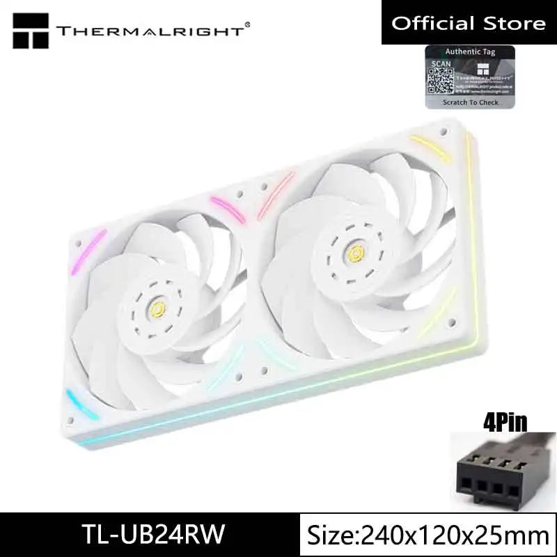 Thermalright TL-UB36/24 Integrated row fan,120x25mm,One-line connection to the motherboard，high-performance chassis cooling fan