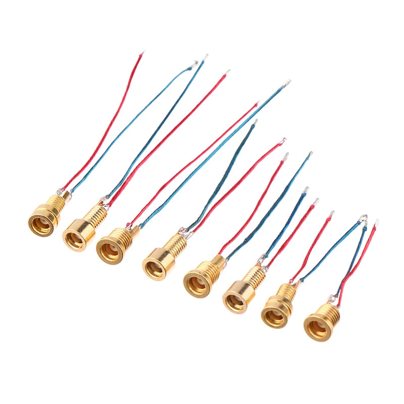 Universal MMCX Female Socket, Pure Copper Gold-Plated Connector with Soldering Wires and Built-in Threaded Nut Holder