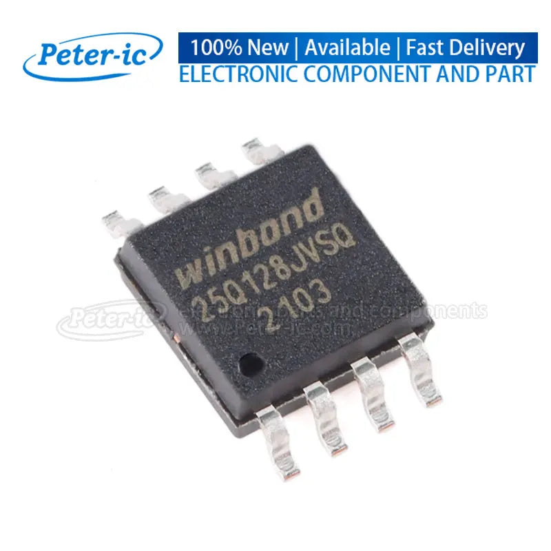 (2pcs) W25Q128JVSIQ 25Q128JVSQ SOIC-8 128Mbit NOR FLASH SOP8 Available Peter-ic