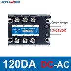 DC-AC AC-AC Three Phase Solid State Relay 3-SSR 10A 25A 40A 60A 80A 100A 120A 200A 70-280V AC Control 24-480V 40AA 40DA