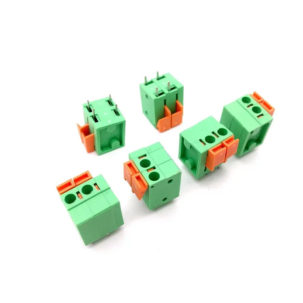 10pcs KF142V-5.08mm 141V-2.54mm Vertical KF142R 141V Right Angle FFKDSA 250V10A 2P 3P Spliceable PCB Wire Spring Terminal Block