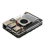 Raspberry Pi 5 Case 5 Layers Acrylic Compatible with Raspberry Pi 5 Active Cooler