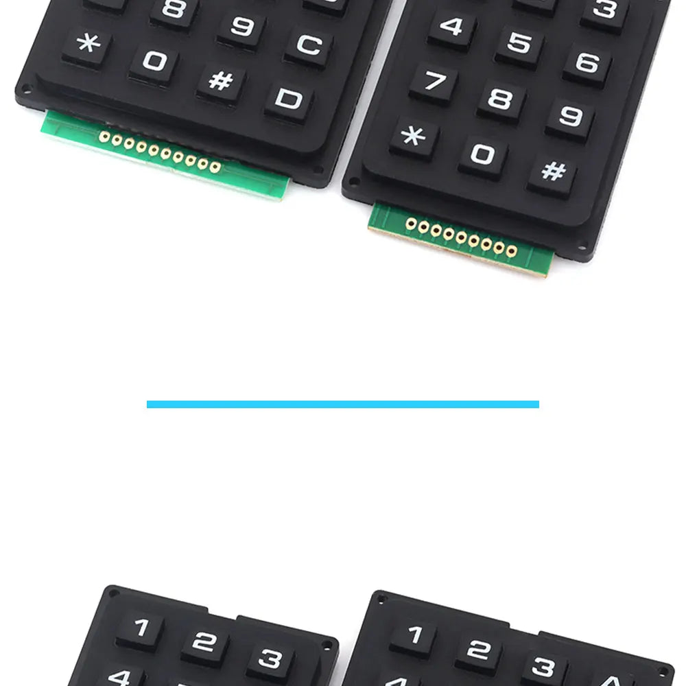 3*4 4*4 Matrix Switch Keyboard Keypad Array Module ABS Plastic Keys 4x4 3x4 12 16 Key Button Membrane Switch DIY Kit forArduino
