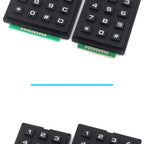 3*4 4*4 Matrix Switch Keyboard Keypad Array Module ABS Plastic Keys 4x4 3x4 12 16 Key Button Membrane Switch DIY Kit forArduino