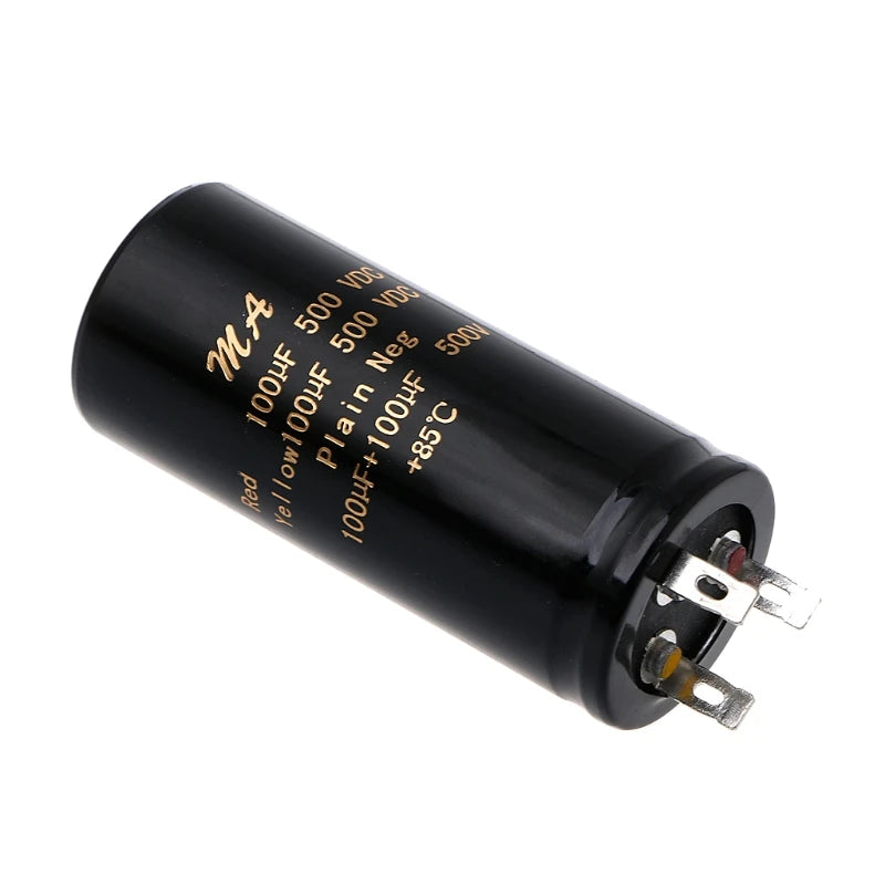 100+100uf,50+50uf,32+32uf,500V Electrolytic Double Amplifier Capacitors