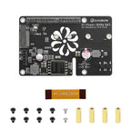 Hot Sale Pi Power M.2 NVMe & PoE+ Hat for Raspberry Pi 5, Support M.2 NVMe SSDs 2230/2242/2260/2280