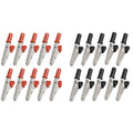 10 Pieces Alligator Clips Test Clips, Electronic Product Test Clips With Screws And Solder Ports, Metal Electrician Wire Clips