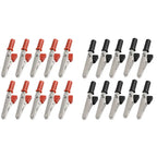10 Pieces Alligator Clips Test Clips, Electronic Product Test Clips With Screws And Solder Ports, Metal Electrician Wire Clips