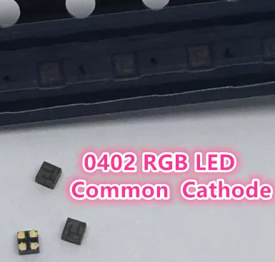 Highlight 0402 RGB SMD LED, Common Anode/Common Cathode, Water-clear, 1010 Full Color Red-Green-Blue 0404 Lamp Beads