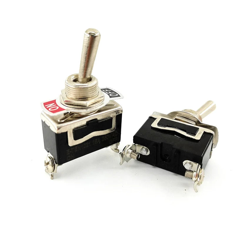 6Pcs Heavy Duty Car Boat Rocker Toggle Switch 15A 250V 2 3 Pin 2 3 Gang SPST ON/OFF Rocker Switches with Boot Spst Rocker Switch