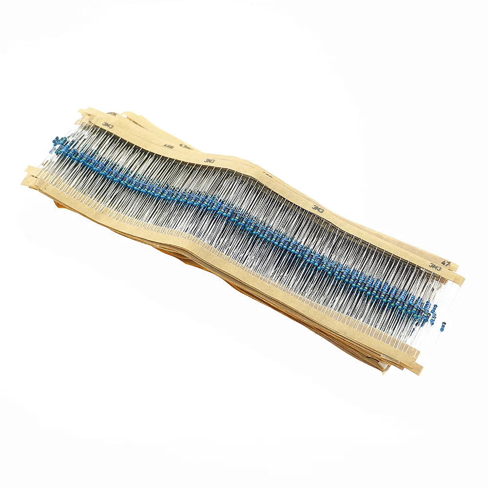1/8W 1/4W 1/2W 1W 2W 3W 5W Metal Film Resistors Assortment Kit Set 1% Electronic Components Resistor Package
