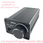 (1 piece) BRU5 TPA3255 chip, 2x300W BT power amplifier, BT5.3 module, 2.0 stereo high-power DSP tuning