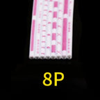 1/2/5M UL2468 Flat Ribbon Cable 26AWG Red White PVC Wire 2.54mm Pitch 4P-12P LED Display Screen Connection Line