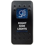 12V Marine Grade Rocker Switch SPST/ON OFF, DPDT/(ON) OFF (ON) Blue Led Light Bar for Carling ARB NARVA Replace Waterproof IP66