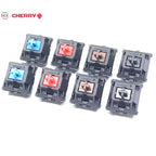 Original Cherry MX Mechanical Keyboard Switches Click Linear Tactile Red Brown Blue Silver Switch 3 Pin Black Shell For PC Gamer