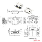 10PCS Micro USB 2P 5P Jack Charging Port Plug Dock Charger DIP SMD For Phone Tabletels Speakers Etc Port Socket Power Connector