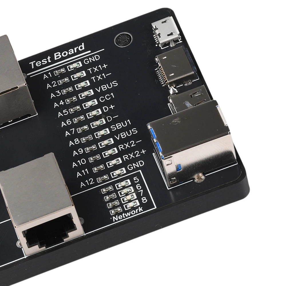 USB 3.0 Cable Tester Multifunctional Fault Detector Support RJ45/Lightning/Micro-B Test Wire Charging Tests Tool