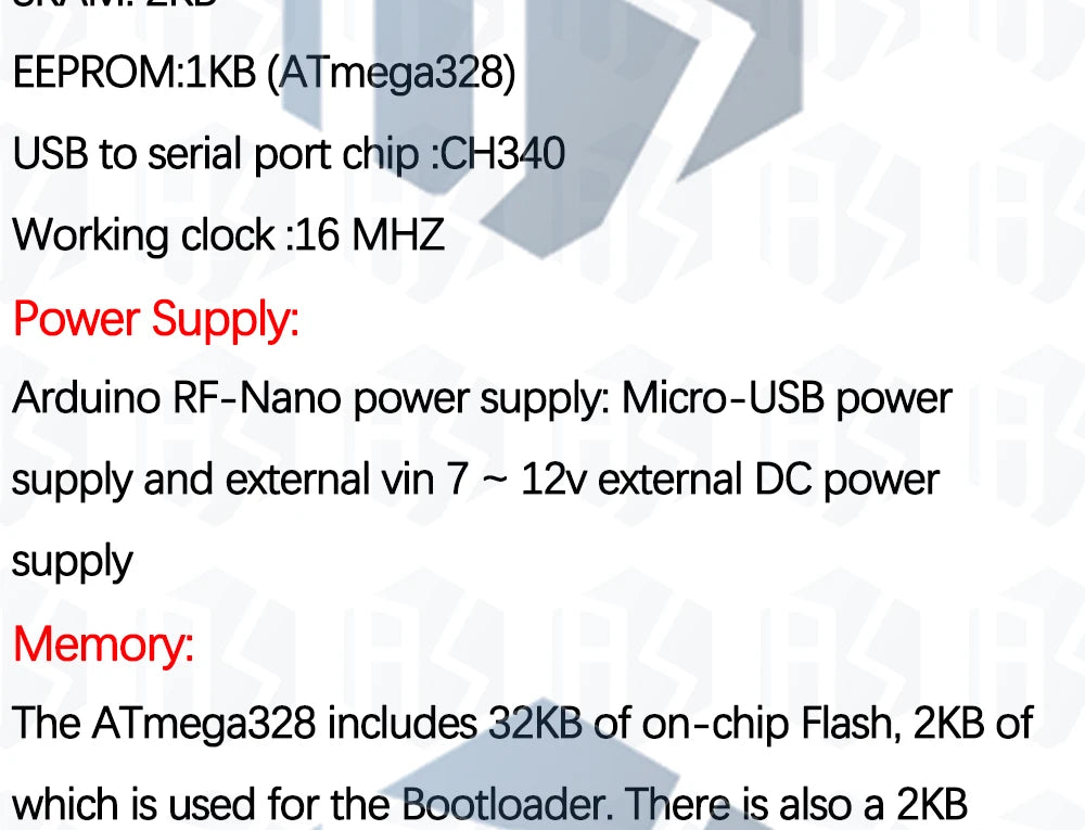 RF-Nano for Arduino Nano V3.0, Micro USB Nano Board ATmega328P QFN32 5V 16M CH340, Integrate NRF24l01+2.4G wireless