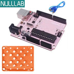 Compatible with Arduino Uno R3 Development Board ATmega328P Microcontroller Module Main Control Board Multicolor USB-B Cable