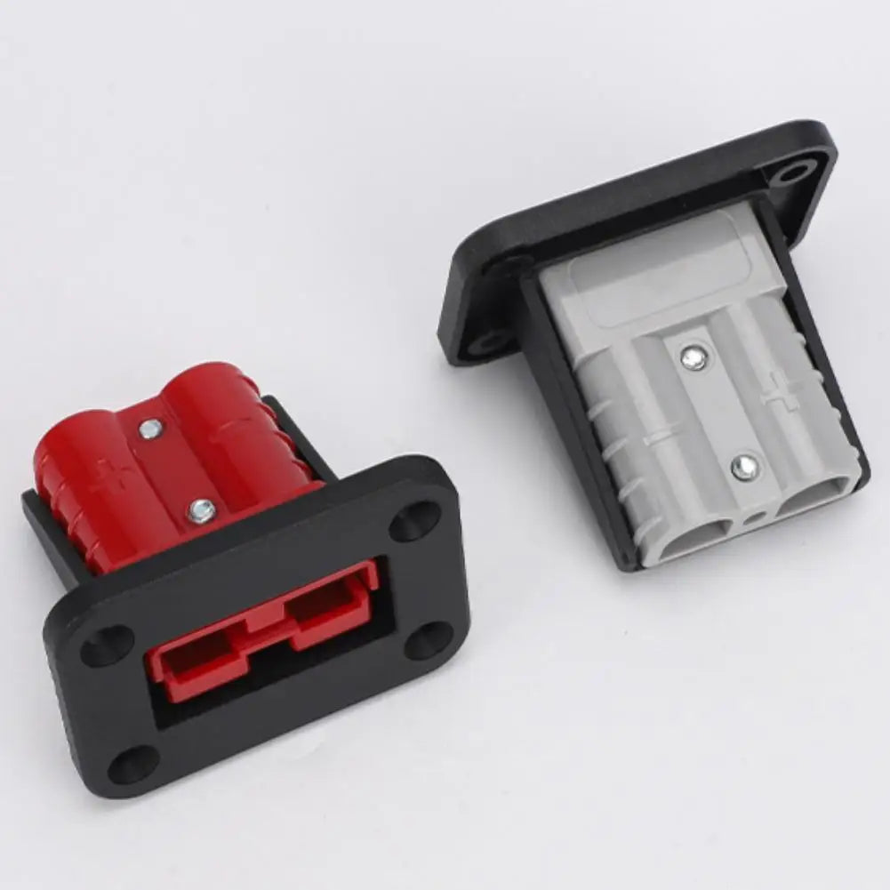 50 Amp Charging Battery Connector Flush Mount Anderson Plug Kit Mounting Bracket Panel Cover Accessories for Caravan Camper Boat