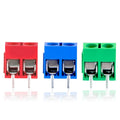 10/20/50Pcs/lot KF301-5.0-2P KF301-3P KF301-4P Pitch 5.0mm Straight Pin 2P 3P  Screw PCB Terminal Block Connector Blue Green
