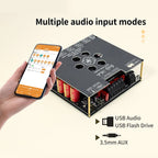 XY-DP600H High-Power Bluetooth Digital Sound Amplifier Board 2.1 Channel Subwoofer 300W*2+600W TPA3255 Chip for Home DIY Speaker