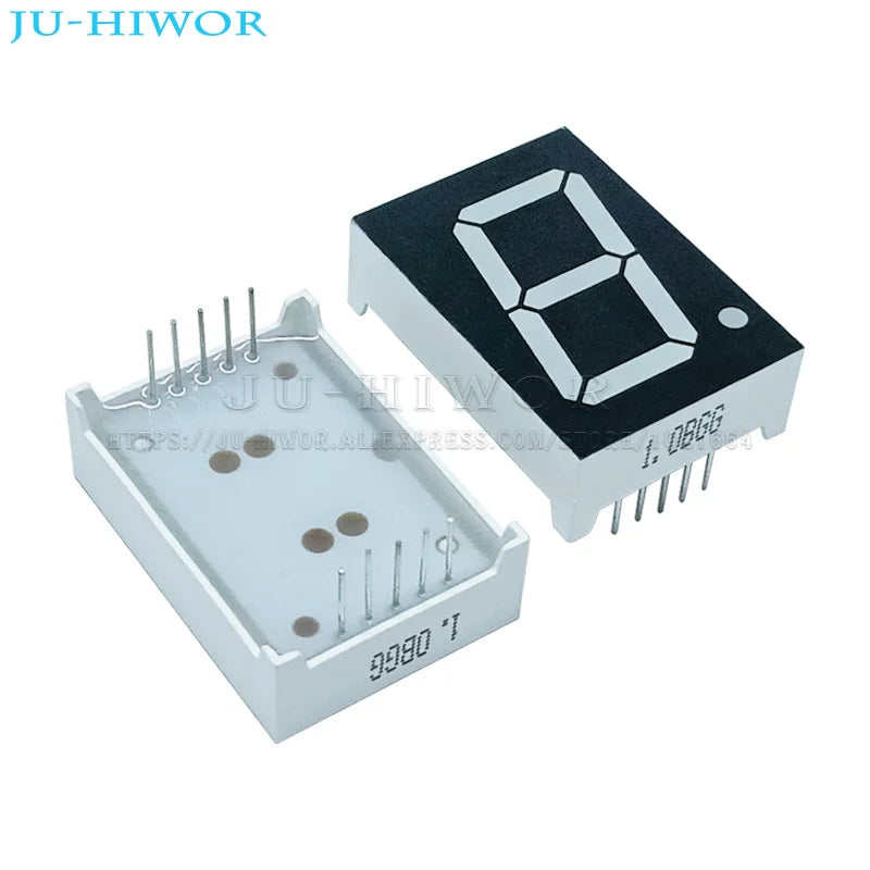 5pcs 10Pins 1106AGG 1106BGG 1 Inch 1 Digit Bits 7 Segment Jade green LED Digital Display Digitron Common Anode Cathode C-A C-C