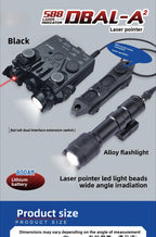 DBAL-A2 PEQ15 Red Green Dot IR Laser Sight  Light Tactical M600 Flashlight Armas White Scout Lamp Fit 20MM Picatinny Rail