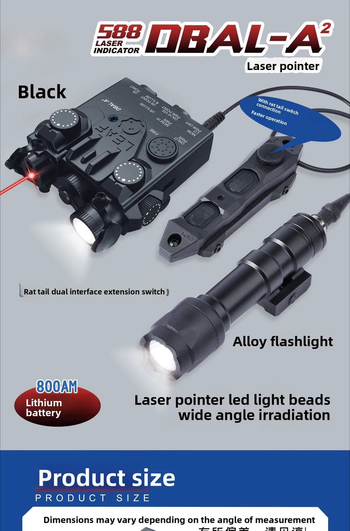 DBAL-A2 PEQ15 Red Green Dot IR Laser Sight  Light Tactical M600 Flashlight Armas White Scout Lamp Fit 20MM Picatinny Rail