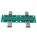 2PCS Type-C Male To Female Adapter Test Board Type-C Male/Female PCB Board 24Pin 2.54mm Connector Socket PCB Universal Converter