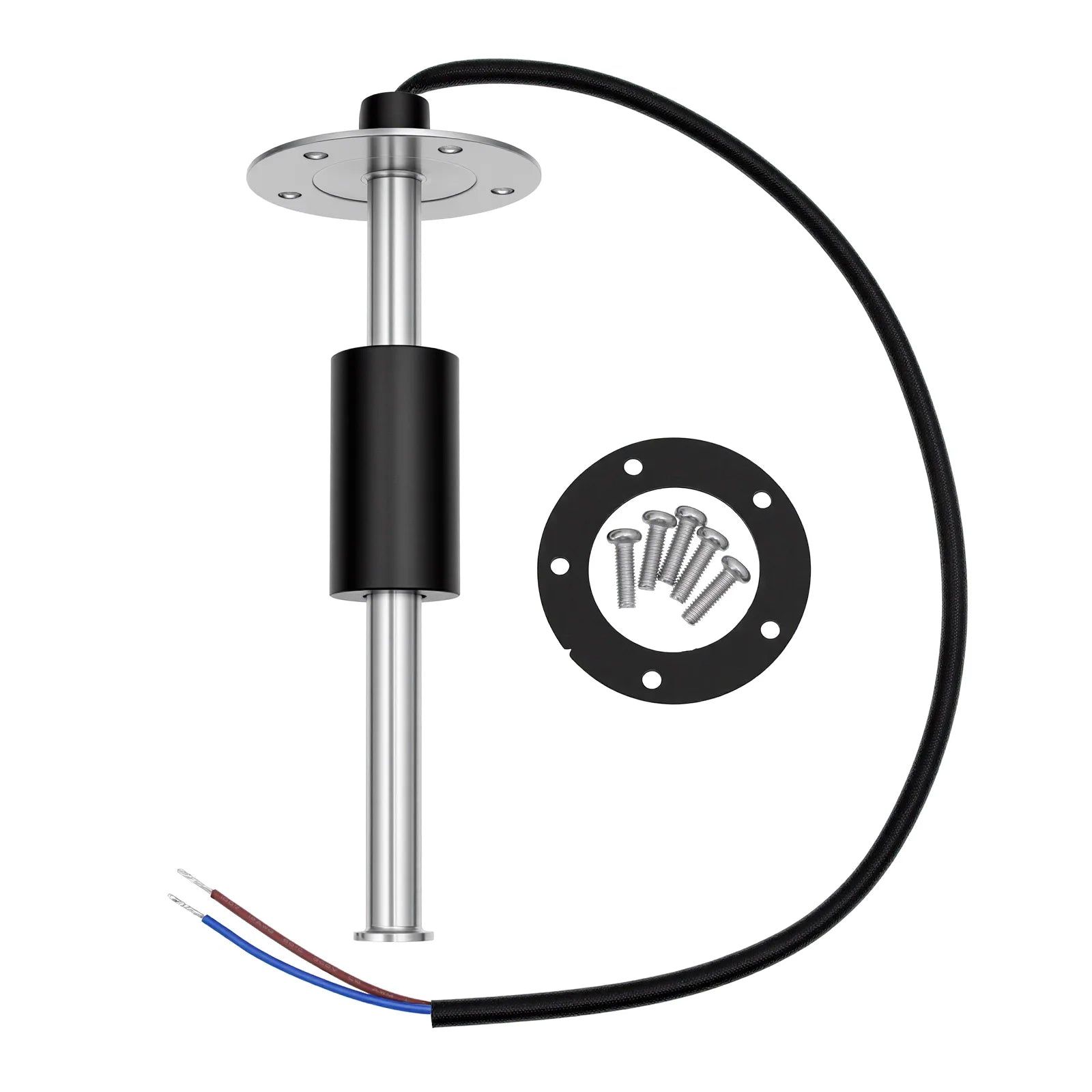 150mm 200mm 400mm 600mm Fuel Level Sensor Stainless Steel 0-190 ohm Oil Tank Level Indicator Universal for Boat Car Fuel Meter