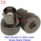 2Pcs/lot Q9 BNC To SMA Disc Male Female Connector SMA To BNC Disc Walkie-talkie Hand Station Coaxial Adapter Fast Delivery Brass