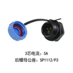 WEIPU IP67 SP1110/S SP1112/P  Female Plug Male Socket 2 3 4 5Pin Waterproof  Aviation Connector Power Adapter Charger SP11