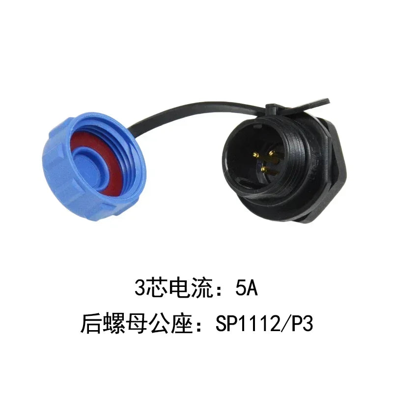 WEIPU IP67 SP1110/S SP1112/P  Female Plug Male Socket 2 3 4 5Pin Waterproof  Aviation Connector Power Adapter Charger SP11