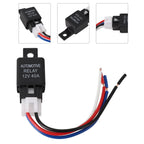 Reliable 12V 40A Car Automotive Relay 4 Pin SPST Contact Type Suitable For Strobe Lights Fog Lights Car Alarms And More