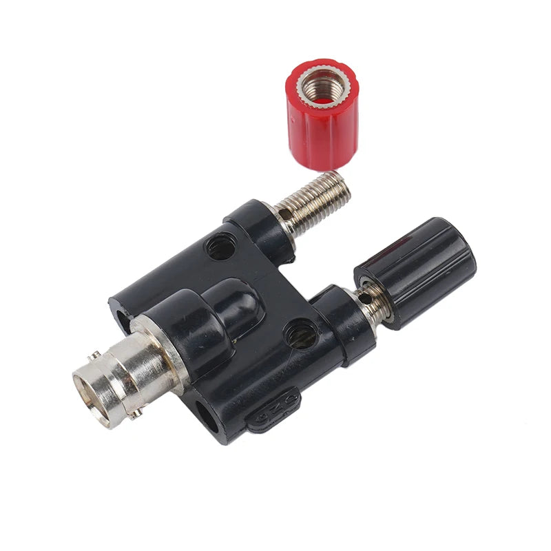 Coaxial RF Adapter: BNC Banana to Two 4mm Banana Male Female Jack 3Way Splitter