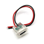 2pin USB Type C 5A Input Type Charging Socket With LED Lights Plate Waterproof USB-C Power Port TYPE-C Female Connector Jack