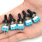 1-10PCS MT-S101 2-Pin 2-Position Miniature Toggle Switch Blue Micro Toggle Switch Tool Motorcycle Boat Supplies Accessories