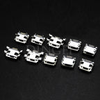 10 Types Each 5PCS Micro USB Female 4/5PIN DIP Type B SMT USB Connectors Jack Tail Sockect Plug Terminals For Diy repair MP3/4/5