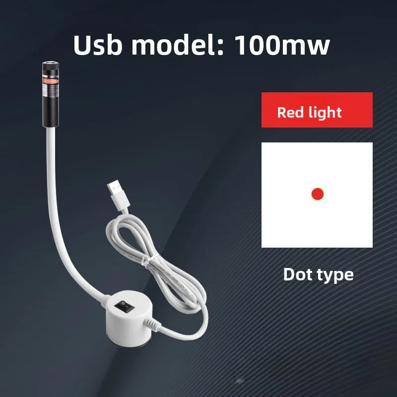 USB Red/Green Laser Positioning Light Infrared Working Lamp Cutting with Magnetic Base DC5V Line/Cross/dot Sewing Machine Supply