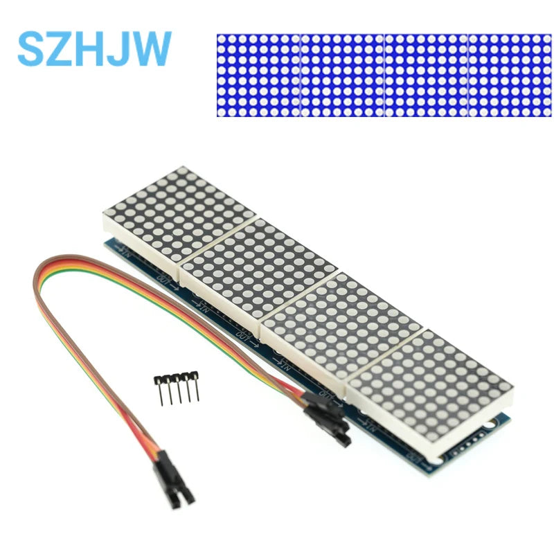 1 / 2 / 4 / 8-bit MAX7219 60×60 Dot Matrix Module Microcontroller LED Display Module For DIY KIT With Cable