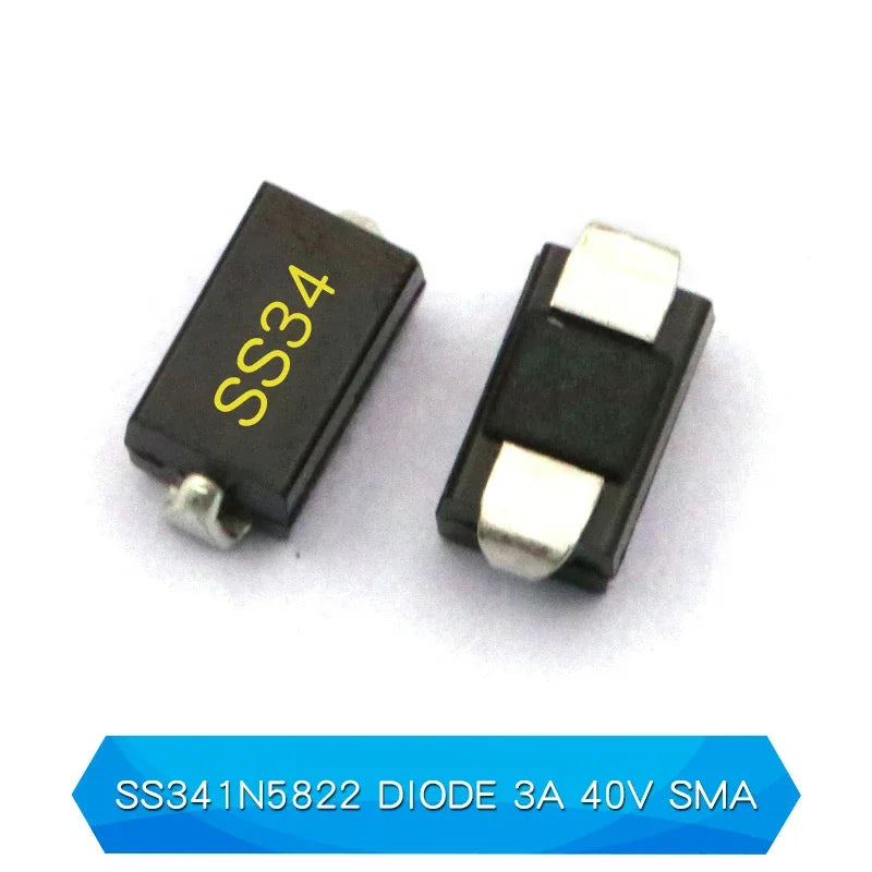 20PCS SMD Schottky Diode SS12 SMA SS14 1N5819 SS24 SB240 SS26 SR260 SS54 1N5824 SS34 1N5822 SR360 SS36 SS110 SB1100 SS2200